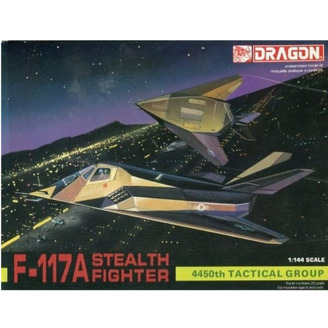 [PTM]1/144 F-117A STEALTH FIGHTER 4450th TACTICAL GROUP 「AIR SUPERIORITY SERIES」 [4521] ドラゴン(DRAGON) プラモデル