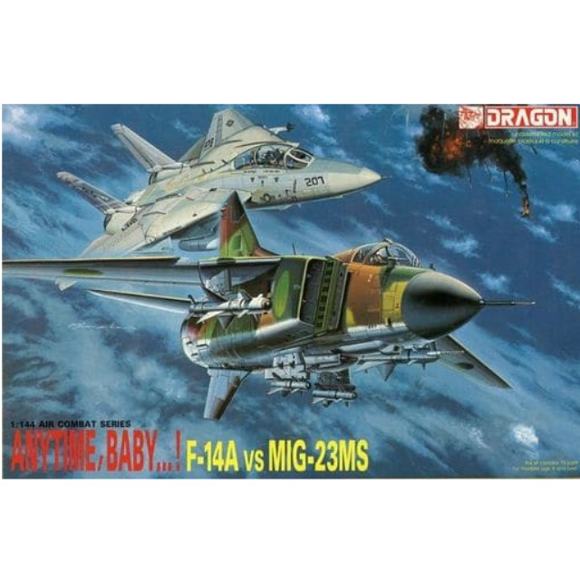 [PTM]1/144 ANYTIME BABY...! F-14A vs MIG-23MS(2機セット) -いつでもかかって来い! F-14A対MIG-23MS- 「AIR COMBAT SERIES」 [4011] ドラゴン(DRAGON) プラモデル