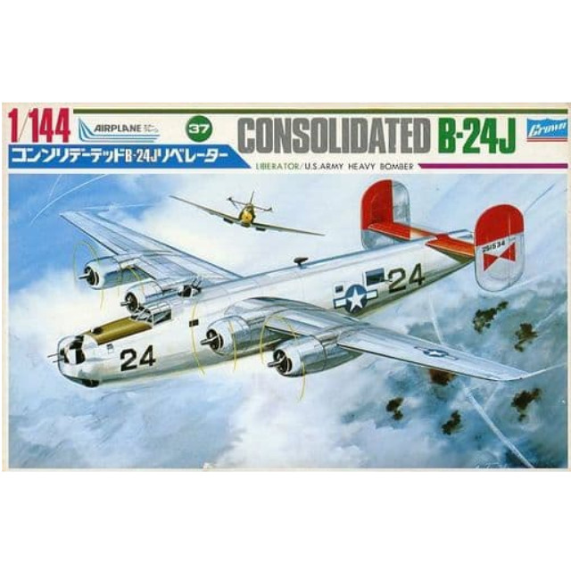 [PTM]1/144 CONSOLIDATED B24J LIBERATOR -コンソリデーテット B-24J リベレーター- 「エアプレーンシリーズ No.37」 [432] クラウンモデル(Crown) プラモデル