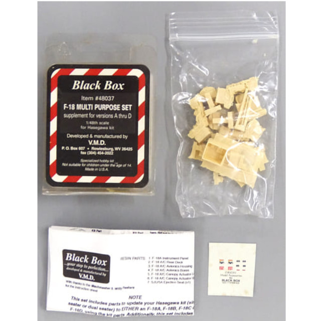 [PTM]1/45 F-18 MULTI PURPOSE SET -F-18 マルチパーパスセット- ディティールアップパーツ(レジンキャストキット) [48037] V.M.D. Studios プラモデル