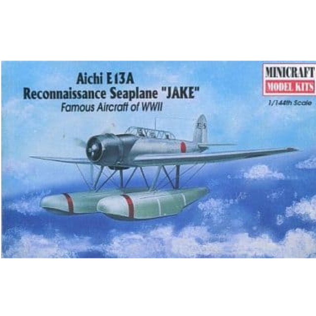 [PTM]1/144 Aichi E13A Reconnaissance Seaplane JAKE -愛知 E13A 零式水上偵察機- 「Famous Aircraft of WWII」 [14433] ミニクラフト プラモデル