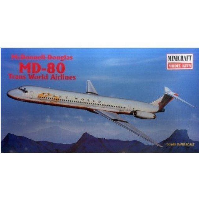 [PTM]1/144 McDonnell-Douglas MD-80 Trans World Airlines [14552] ミニクラフト プラモデル
