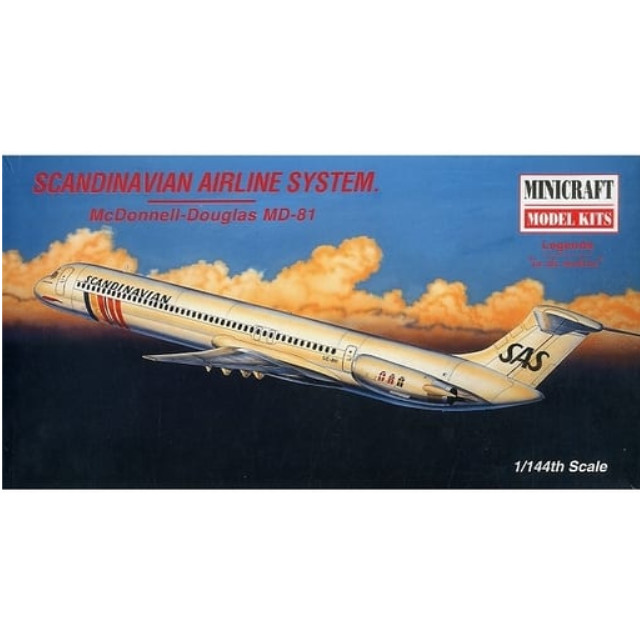 [PTM]1/144 SCANDINAVIAN AIRLINES SYSTEM McDonnell-Douglas MD-81 [14474] ミニクラフト プラモデル