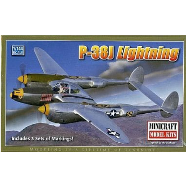 [PTM]1/144 P-38J ライトニング 米陸軍航空軍 ヨーロッパ/太平洋戦線 「ミニクラフトシリーズ」 [MC14617] ミニクラフト プラモデル