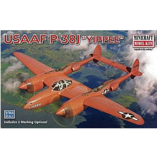 [PTM]1/144 WW.II アメリカ陸軍航空軍 P-38J YIPPEE [MC14668] ミニクラフト プラモデル