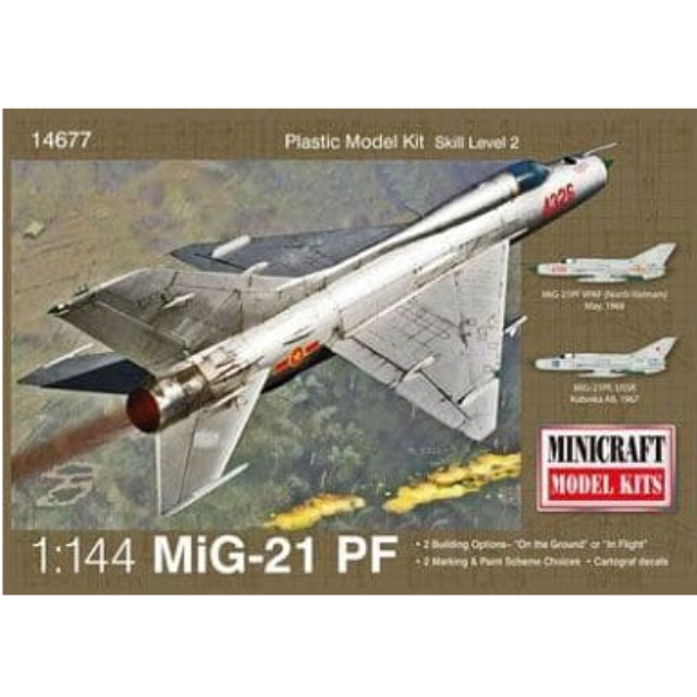 [PTM]1/144 MiG-21PF フィッシュベッド [MC14677] ミニクラフト プラモデル