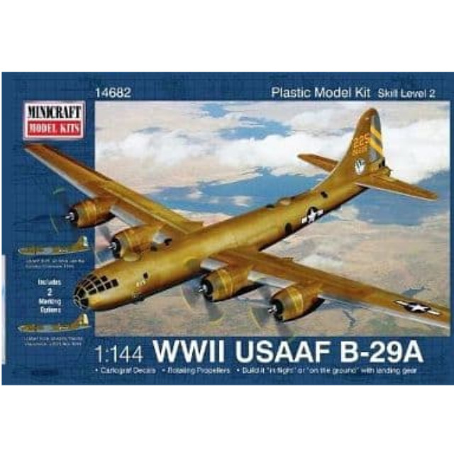 [PTM]1/144 WW.II アメリカ陸軍航空隊 B-29A [MC14682] ミニクラフト プラモデル