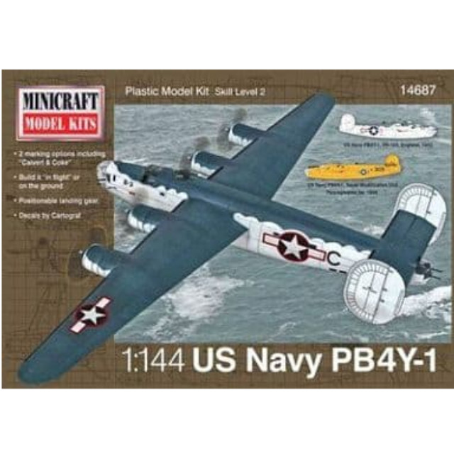 [PTM]1/144 アメリカ海軍 PB4Y-1 カルバート&コーク [MC14687] ミニクラフト プラモデル
