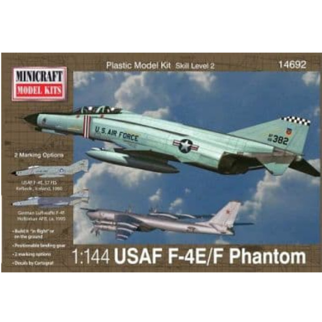 [PTM]1/144 アメリカ空軍 F-4E/Fファントム [MC14692] ミニクラフト プラモデル