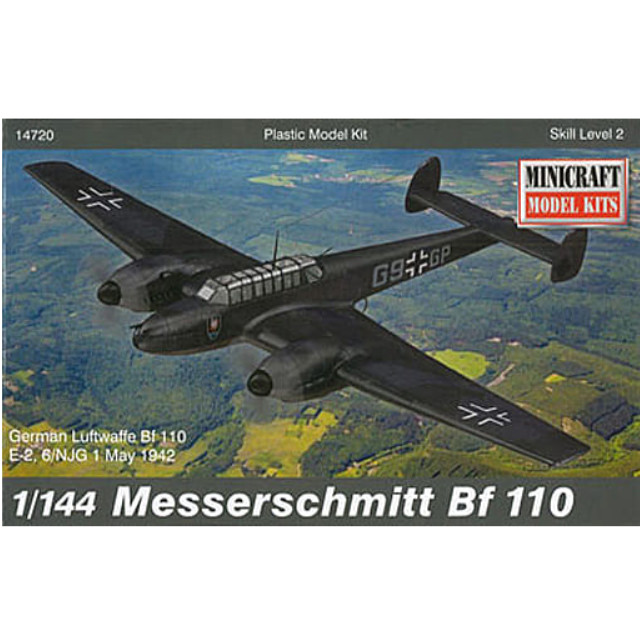 [PTM]1/144 ドイツ空軍 メッサーシュミット Bf 110 [MC14720] ミニクラフト プラモデル