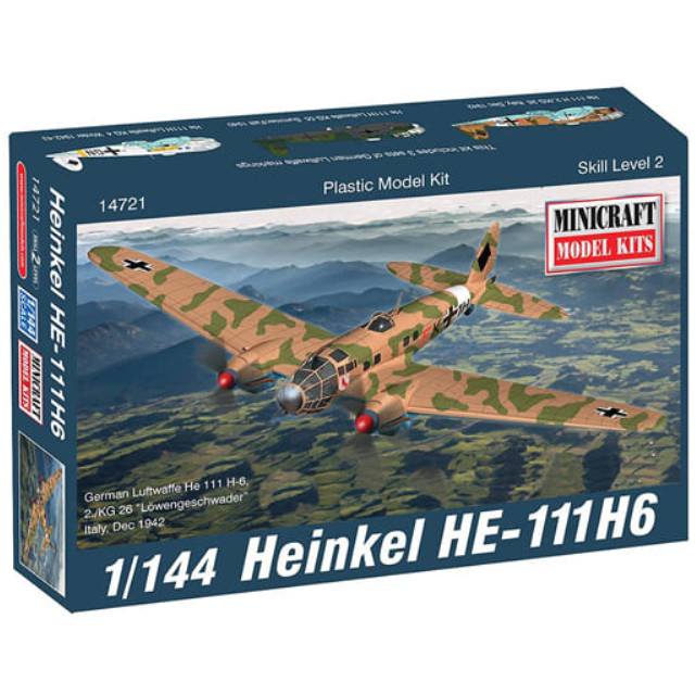[PTM]1/144 ドイツ空軍 ハインケル HE-111 [MC14721] ミニクラフト プラモデル