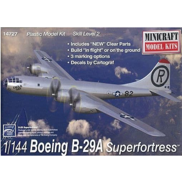 [PTM]1/144 WW.II アメリカ軍 B-29A スーパーフォートレス [MC14727] ミニクラフト プラモデル