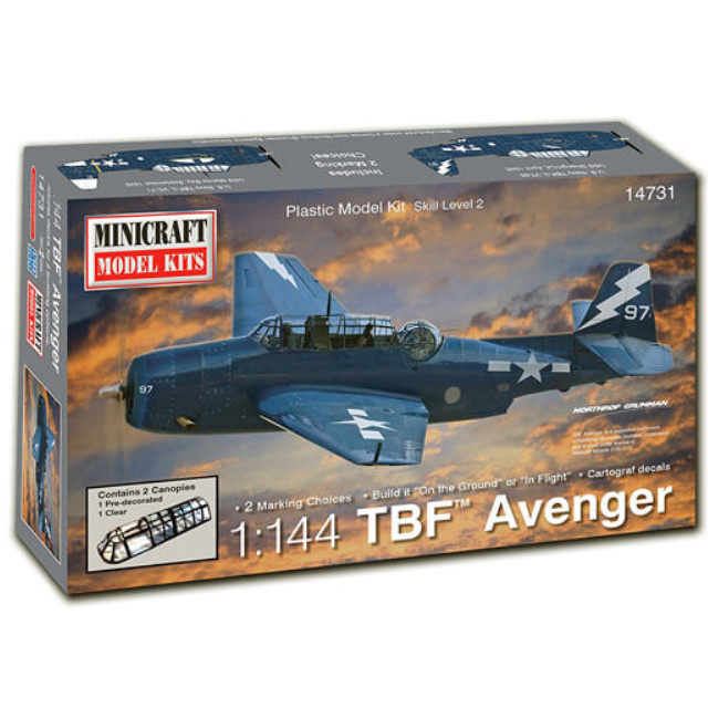 [PTM]1/144 WW.II アメリカ海軍 TBF アベンジャー [MC14731] ミニクラフト プラモデル