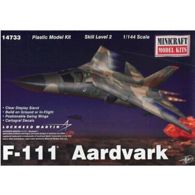 [PTM]1/144 アメリカ空軍 F-111 アードバーグ [MC14733] ミニクラフト プラモデル