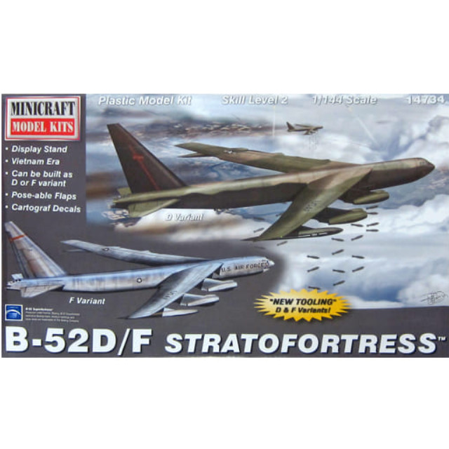 [PTM]1/144 アメリカ空軍 B-52D/F ストラトフォートレス [MC14734 ] ミニクラフト プラモデル