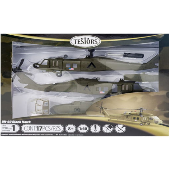 [PTM]1/60 アメリカ陸軍 UH-60 ブラックホーク・ヘリコプター クイックビルドキット [TE650026] TESTORS(テスター) プラモデル