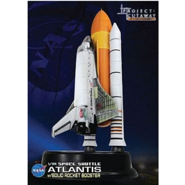 [PTM]1/144 スペースシャトル・アトランティス w/ロケットブースター(内部再現) [DRW47404] SPACE DRAGON WINGS プラモデル