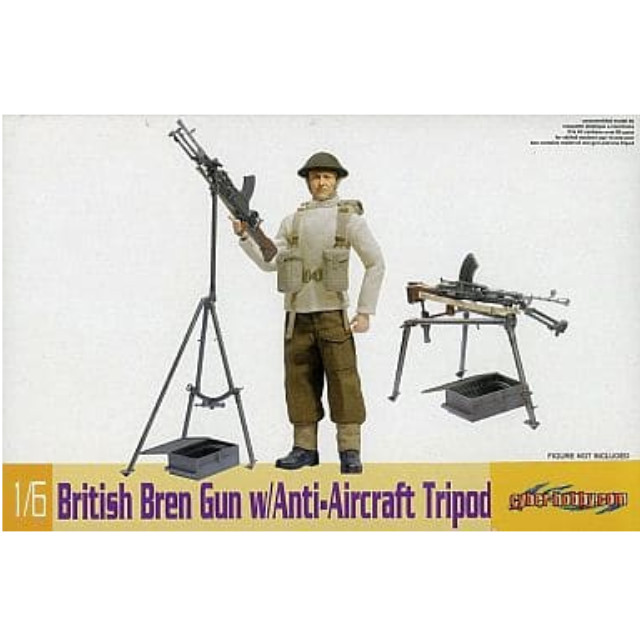 [PTM]1/6 WW.II イギリス軍 ブレン軽機関銃 w/対空三脚架 [CH75030] サイバーホビー プラモデル