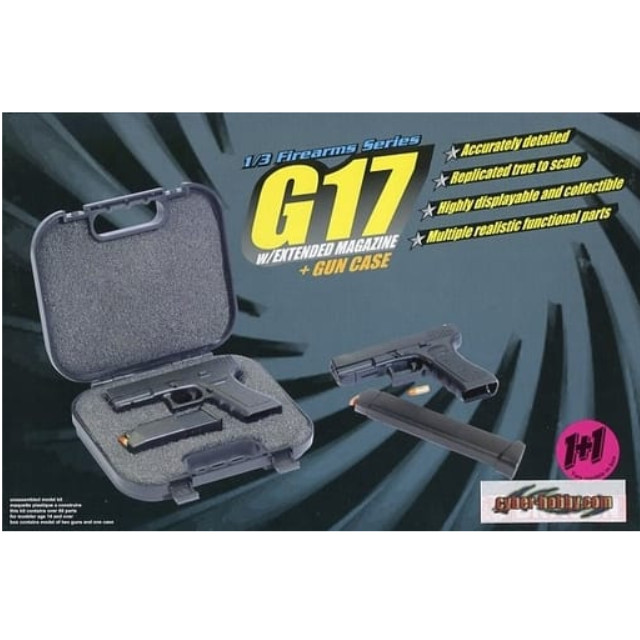[PTM]1/3 G17 w/EXTENDED MAGAZINE + GUN CASE 「Firearms Series」 [1303] ドラゴン(DRAGON) プラモデル