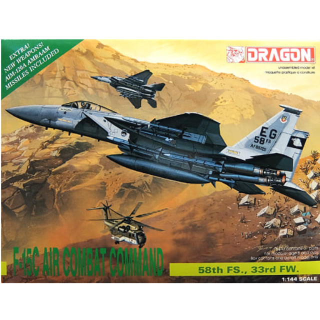 [PTM]1/144 F-15C AIR COMBAT COMMAND 58th FS. 33rd FW. 「AIR SUPERIORITY SERIES」 [4564] ドラゴン(DRAGON) プラモデル
