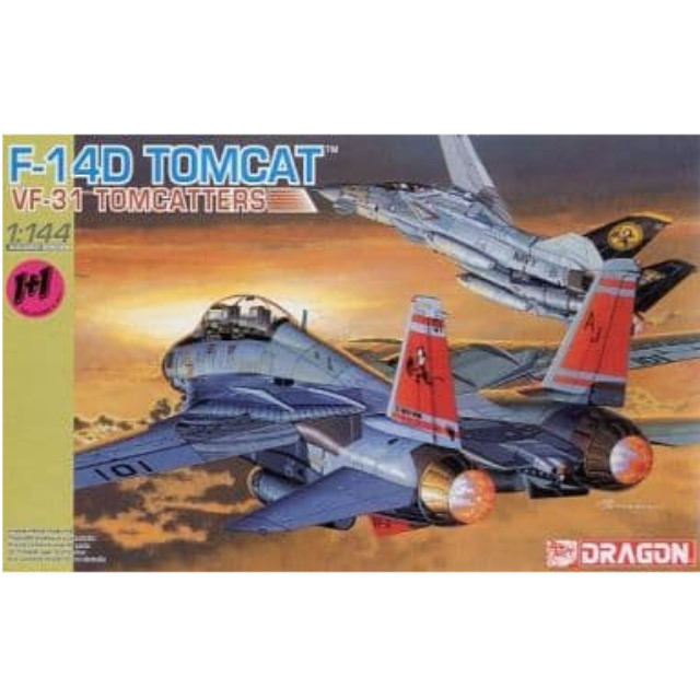 [PTM]1/144 F-14D トムキャット VF-31 トムキャッターズ(2機セット) 「WARBIRDシリーズ」 [4592] ドラゴン(DRAGON) プラモデル