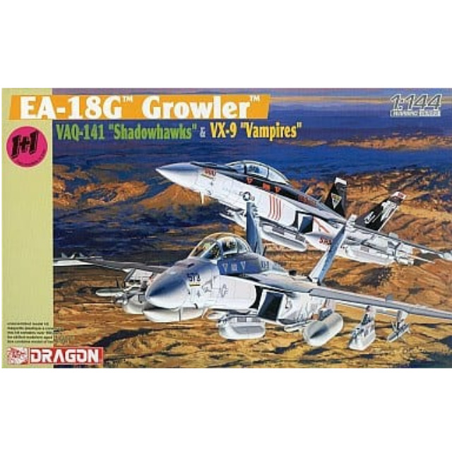 [PTM]1/144 EA-18 グラウラー VAQ-141 「シャドウホークス」& VX-9「バンパイアーズ」 [4623] ドラゴン(DRAGON) プラモデル