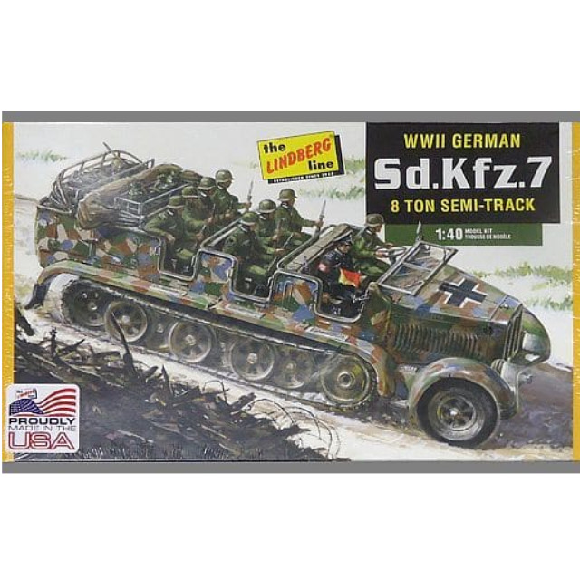 [PTM]1/40 WW.II ドイツ軍 Sd.Kfz.7 8トンハーフトラック [HL416] リンドバーグ(LINDBERG) プラモデル