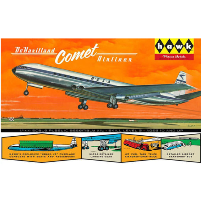 [PTM]1/144 デ・ハビラント コメット ジェット旅客機 [HL512] リンドバーグ(LINDBERG) プラモデル