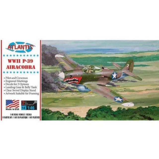 [PTM]1/46 P-39 エアラコブラ スイベルスタンド付 [ATLAMCH222] アトランティスモデル(ATLANTIS) プラモデル