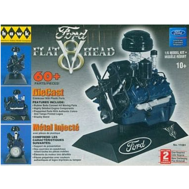 [PTM]1/6 1948 フォード フラットヘッド V8 エンジン [HA11081] hawk プラモデル