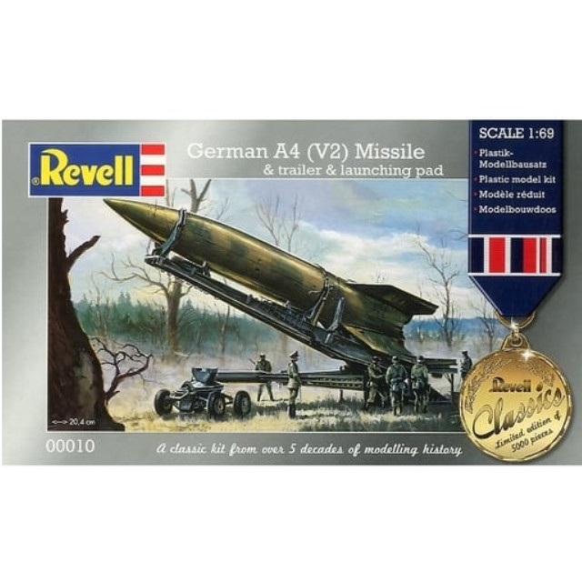 [PTM]1/69 German A4 V2 Missile & trailer & launching pad 「Classicシリーズ」 [00010] レベル(Revell) プラモデル