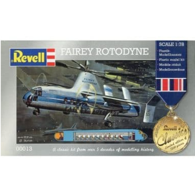[PTM]1/78 FAIREY ROTODYNE -フェアリー ロートダイン- Revell Classics Limited Edition [00013] レベル(Revell) プラモデル