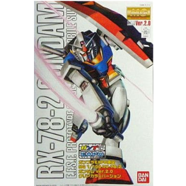 [PTM]1/100 MG RX-78-2 ガンダム Ver.2.0 クリアカラーバージョン 「機動戦士ガンダム」 ガンプラEXPO限定 [0158217] バンダイ プラモデル