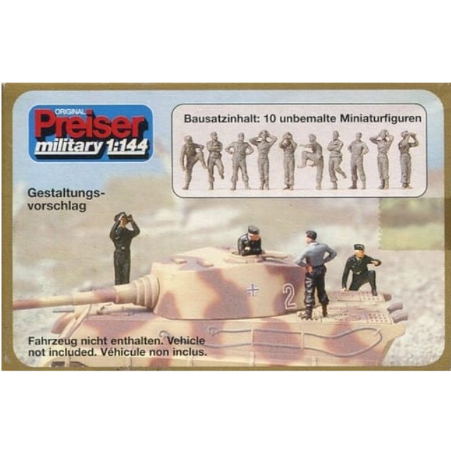 [PTM]1/144 WWII ドイツ軍 戦車兵(10体セット) ディティールアップパーツ [77104] Preiser(プライザー) プラモデル