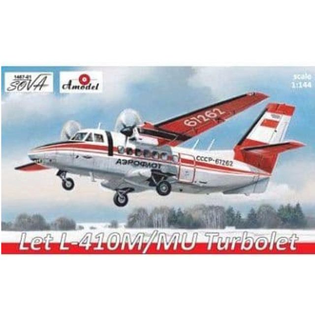 [PTM]1/144 チェコLET L-410M/MU双発旅客機アエロフロート [AM1467-1] Amodel(エーモデル) プラモデル