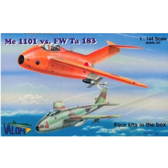 [PTM]1/144 独・メッサーシュミット P.1101 ジェット戦闘機&タンク Ta 183 ジェット戦闘機(各2機) [CV14401] VALOM(ヴァロム) プラモデル