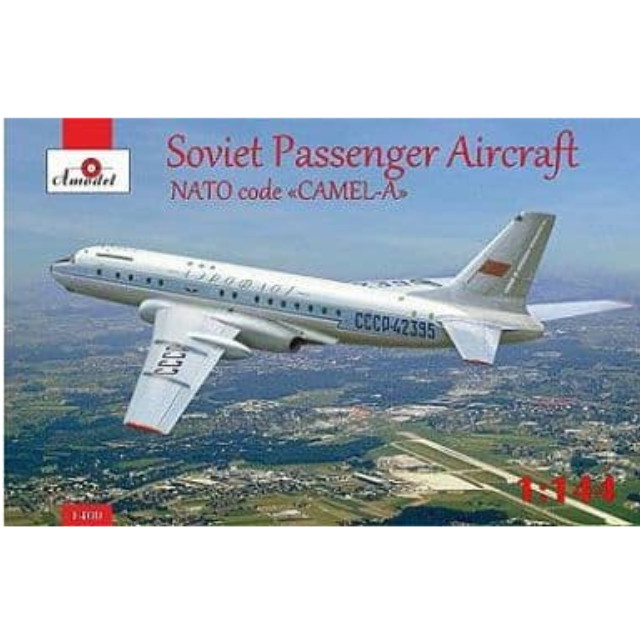 [PTM]1/144 ツポレフ Tu-104 キャメル双発旅客機 アエロフロート [AM1469] Amodel(エーモデル) プラモデル