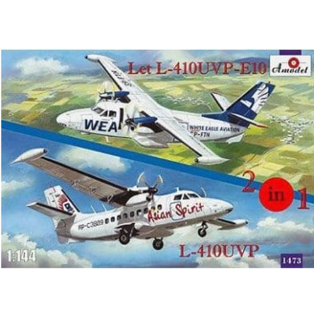 [PTM]1/144 チェコLTE L-410UVP-E10&UVP小型双発旅客機 2機セット  [AM1473] Amodel(エーモデル) プラモデル