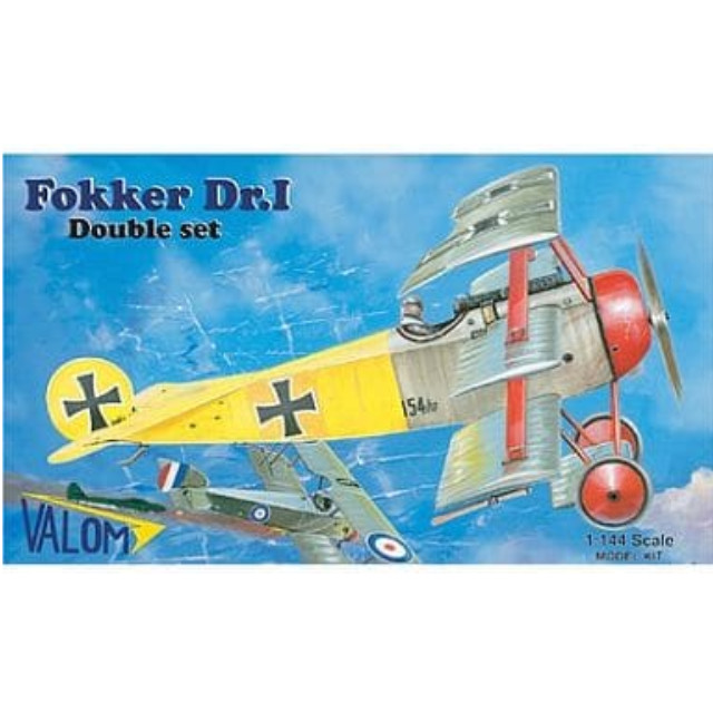 [PTM]1/144 独・フォッカーDr.I 三葉戦闘機2機セット [CV14407] VALOM(ヴァロム) プラモデル