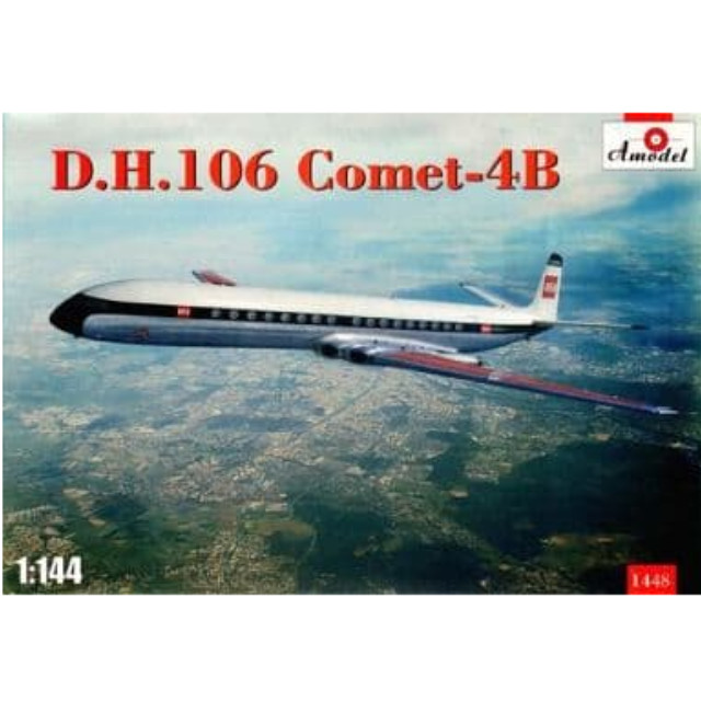 [PTM]1/144 英 デハビランドDH-106 コメット4Bジェット旅客機-英国欧州航空 [1448] Amodel(エーモデル) プラモデル