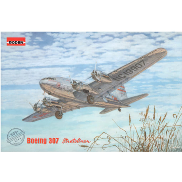 [PTM]1/144 米・ボーイング 307 ストラトライナー 与圧旅客機・トランスワールド航空 [014T339] RODEN(ローデン) プラモデル