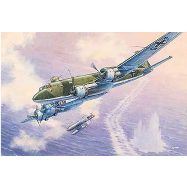 [PTM]1/144 独・フォッケウルフ Fw200C-6 コンドル対艦攻撃機・Hs293 対艦ミサイル付 [014T340] RODEN(ローデン) プラモデル