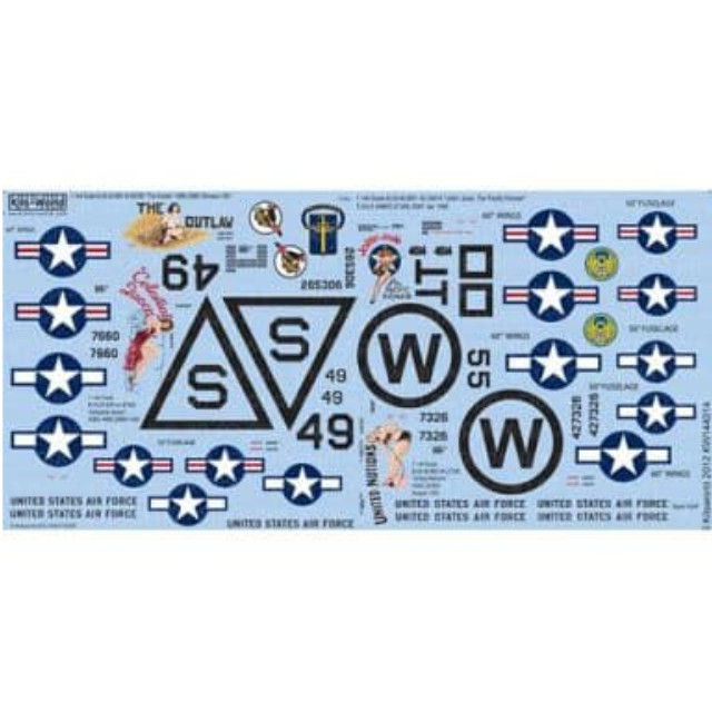 [PTM]1/144 米陸軍 B-29 スーパーフォートレスデカールセット2 [KW144014] Kits-World(キッツワールド) プラモデル