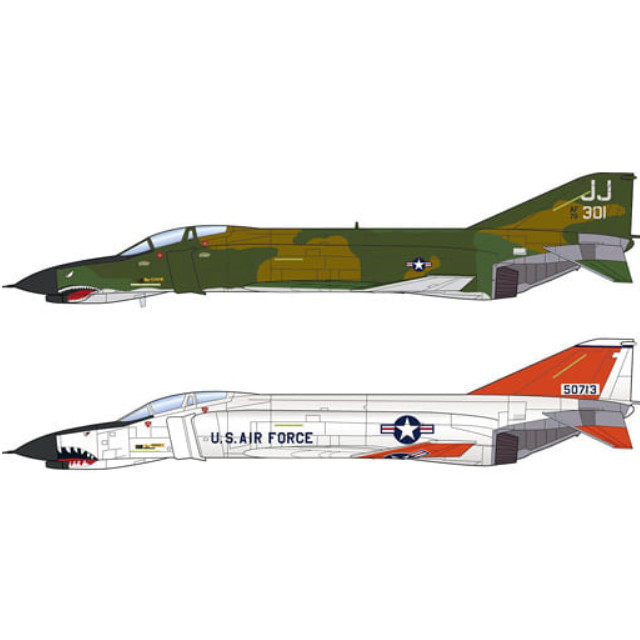 [PTM]1/144 F-4E ファントムII U.S.AIR FORCE 2機セット [FC-5] プラッツ/エフトイズ・コンフェクト プラモデル