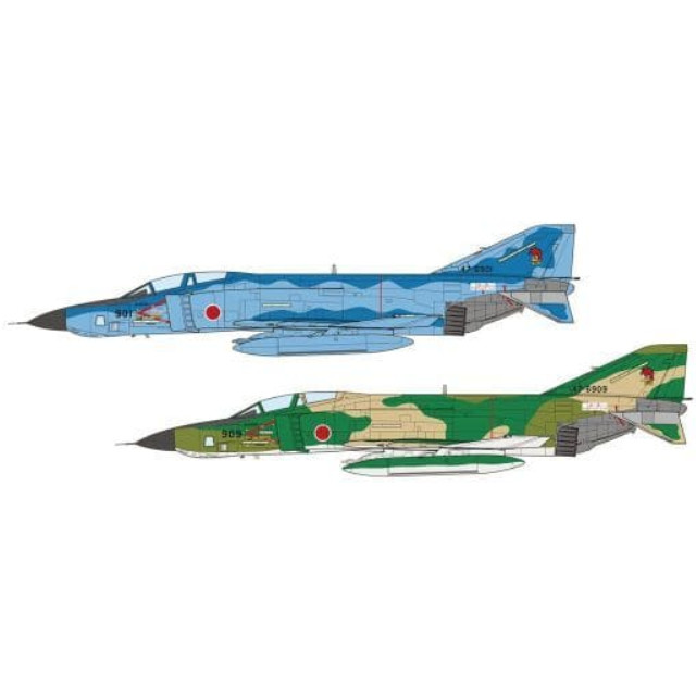[PTM]1/144 航空自衛隊 偵察機 RF-4E ファントムII `洋上迷彩/通常迷彩`(2機セット) 「自衛隊機シリーズ」 [PF-24] プラッツ プラモデル