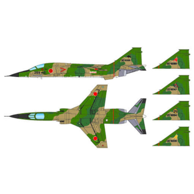 [PTM]1/144 航空自衛隊 支援戦闘機 F-1 `1977～2006` 2機セット [PF-25] プラッツ プラモデル