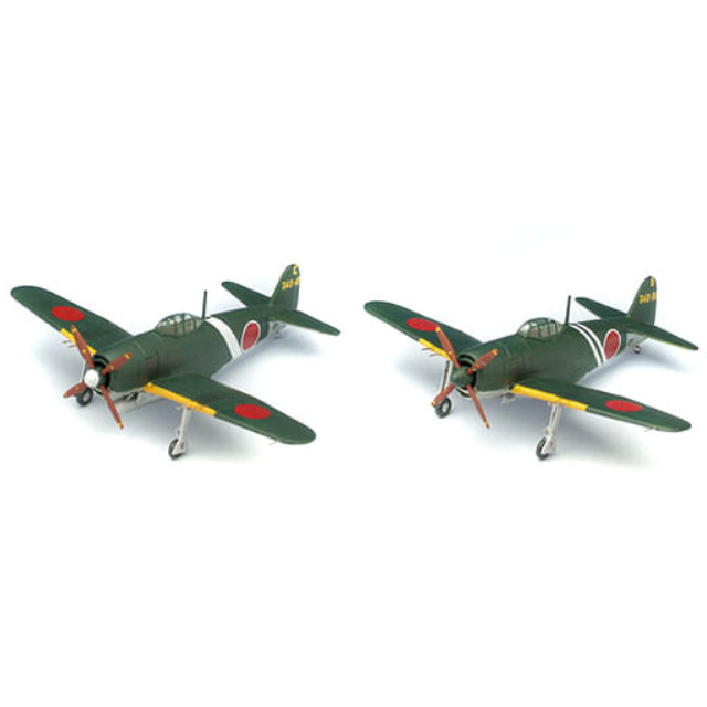 [PTM]1/144 日本海軍 局地戦闘機 紫電改 後期型 2機セット [PDR-2] プラッツ プラモデル