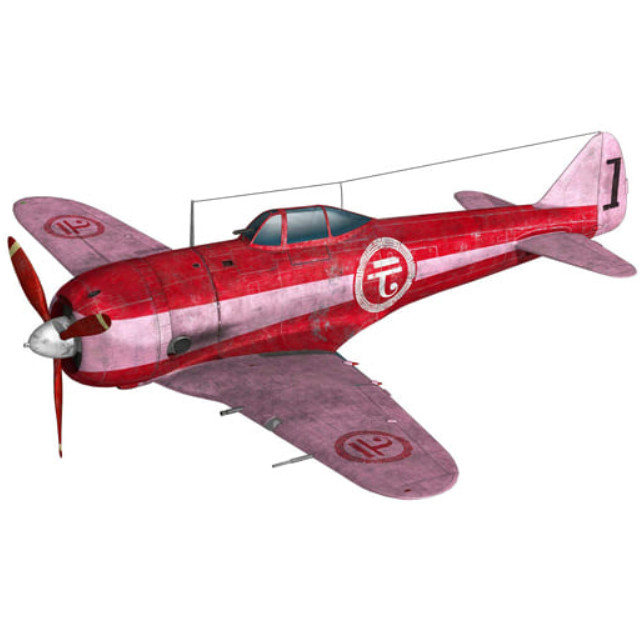 [PTM]1/144 鍾馗 ムサコ・ヒガコ 仕様 「荒野のコトブキ飛行隊」 [KHK144-7] プラッツ/プレックス プラモデル