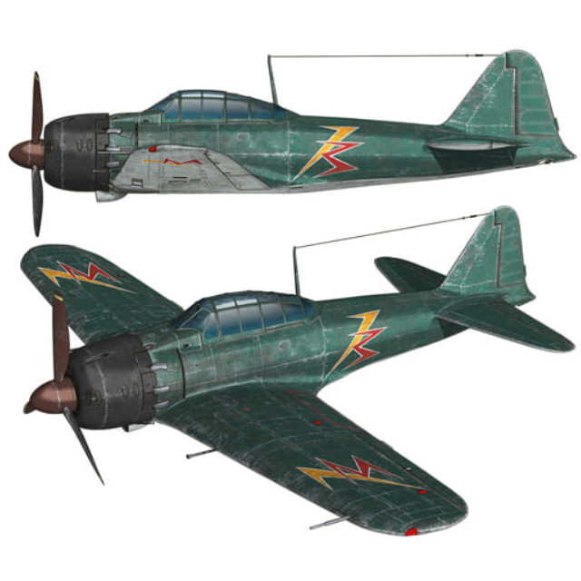 [PTM]1/144 零戦五二型 空賊第三百一親衛隊所属機 仕様 「荒野のコトブキ飛行隊」 [KHK144-9] プレックス プラモデル