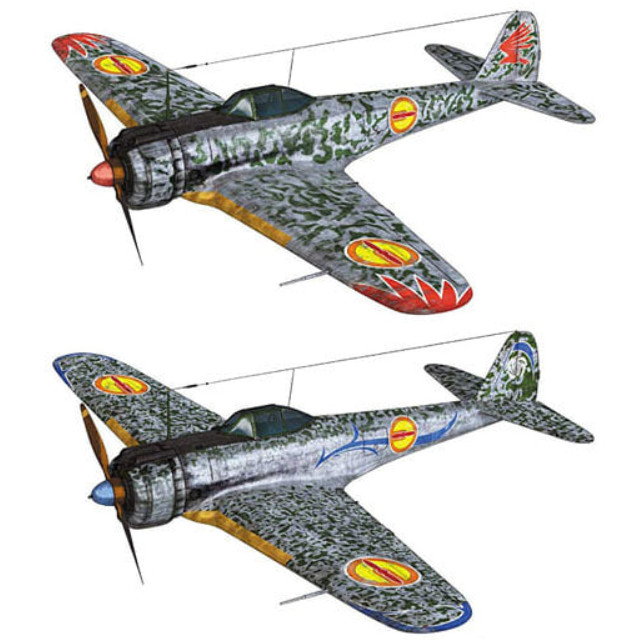 [PTM]1/144 隼一型 キリエ機&エンマ機仕様 「荒野のコトブキ飛行隊」 [KHK144-H1] プラッツ/プレックス プラモデル